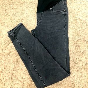 H&M faded black wash maternity jeans